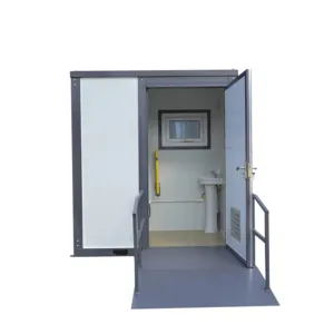 Outdoor Prefab Mobile Wheelchair Toilet for Disabled