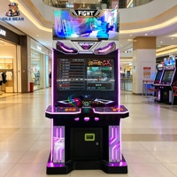 Machine de jeu d'arcade de combat haut de gamme de 32 pouces, borne d'arcade pour 2 joueurs, machine de jeu vidéo 3D Pandora Box pour enfants et adultes