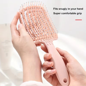 Peigne à cheveux creux pour massage, peigne carré à picots lisses pour cheveux, peigne pour coiffage sec et humide, peigne volumateur - Product Image 4