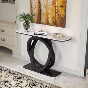 Hotel Lobby Console <strong>Table</strong> <strong>Slim</strong> Design <strong>Hallway</strong> Entrance <strong>Table</strong> With Shelf Storage Modern Style - Product Image 2