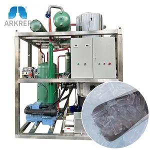 Máquina para hacer tubos de hielo industrial comercial Arkref, equipo de máquina de hielo de tubo 5T 8T 10t 15T 20t 25t 30t 40t por día