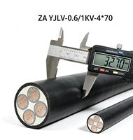 ZA YJLV 0,6/1kV 4*70mm² Klasse A Flammhemmendes Aluminiumleiter XLPE-Isoliertes Stromkabel