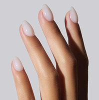 Gel de construction Sheer Milk pour ongles, forme sculptée, réutilisable, tenue 30 jours, boîte transparente visible, faux ongles à presser