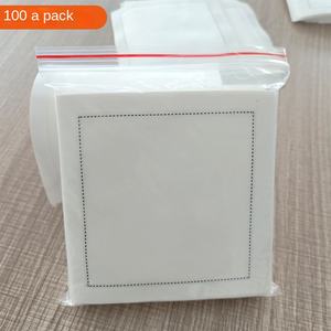 Serviette <span class=keywords><strong>de</strong></span> table carrée réutilisable en coton pour cocktails, repas occidentaux, mariage, serviette <span class=keywords><strong>de</strong></span> <span class=keywords><strong>bouche</strong></span>, nappe blanche pliable à motif floral - Product Image 3