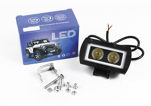 Projecteur LED à <span class=keywords><strong>faisceau</strong></span> haut et bas 25W 3 pouces jaune et blanc <span class=keywords><strong>pour</strong></span> véhicules électriques camion tout-terrain et moto Auto lumière de travail extérieure - Product Image 5