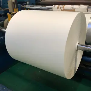 Gulungan bahan mentah kertas cangkir berlapis PE tahan air 150-350GSM tunggal/ganda mantel minuman cetak Offset bubur kayu Virgin