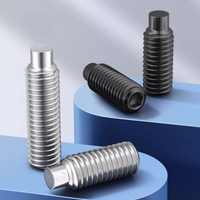 Vis à tête cylindrique hexagonale intérieure DIN915 à tête convexe métrique M3M4M6M10 en acier inoxydable 304 finition blanchie/noircie KAILUO