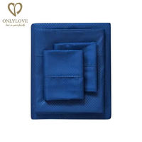 Parures de lit de luxe en microfibre pour hôtels, draps rafraîchissants, ensembles de taies d'oreiller, draps rayés, vente en gros
