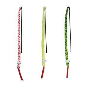 Vente chaude Interactive Chat Jouets Écologique Chat En Peluche Jouet Rétractable Teaser bâton <span class=keywords><strong>Serpent</strong></span> Forme Jouet Chat - Product Image 1
