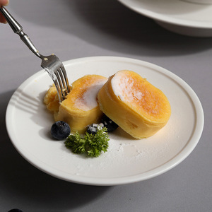 Plato de cerámica personalizado de pie alto para frutas/repostería, de porcelana fina, ecológico, apto para microondas, esmaltado. - Product Image 6