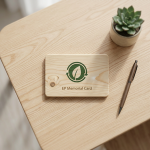 บัตรไม้ NFC รุ่น EP Memorial Card พร้อมแท็ก NTAG215 13.56 MHz สำหรับควบคุมการเข้าออก - Product Image 1