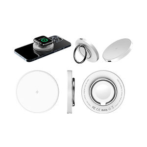 Caricabatterie Wireless 3-in-1 staffa con fibbia ad anello doppio adatto per <span class=keywords><strong>Apple</strong></span> Huawei Mobile 15W <span class=keywords><strong>ricarica</strong></span> rapida supporto circolare da tavolo - Product Image 4