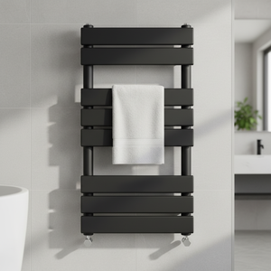 <span class=keywords><strong>Toallero</strong></span> térmico de diseñador de estilo moderno 800*450, escalera negra, <span class=keywords><strong>radiador</strong></span> de baño montado en la pared <span class=keywords><strong>con</strong></span> calentador, toalla de secado - Product Image 2