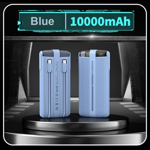 Venta de Fábrica: Nuevo Power Bank de 10000mAh con Carga Rápida PD de 22.5W, Pantalla LED y Cables Integrados - Cargador Portátil para Teléfono - Product Image 3