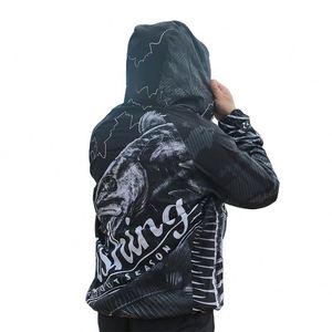 Vêtements <span class=keywords><strong>de</strong></span> pêche en mer imperméables sublimés personnalisés portent des vestes <span class=keywords><strong>de</strong></span> pêche en polyester <span class=keywords><strong>de</strong></span> protection UV d'impression pour hommes d'Australie - Product Image 4
