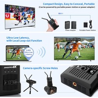 Transmisor y Receptor de Video Inalámbrico de Largo Alcance de 985 Pies con Accesorios para Cámara y Transmisión SDI HD 4K