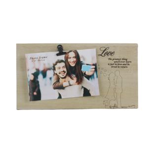 Regalo per amicizia Laser <span class=keywords><strong>disegni</strong></span> personalizzati e parole in legno massello cornice per foto con Clip - Product Image 1