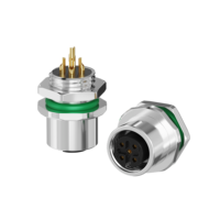 Connecteur de soudure mâle et femelle LSHITECH M12 A-Code 5 broches IP67 pour capteur d'automatisation industrielle