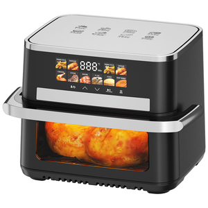 New Smart Colorful Screen Design <b>Airfryers</b> Oil Free Digital Dual <b>Baskets</b> Air Fryer 9L 10L 12L, Double Air Air Fryer New Smart Co - Product Image 5