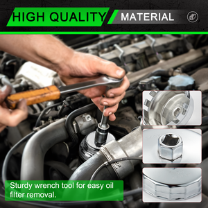 Juego de 35 llaves de filtro de aceite tipo copa, herramientas de reparación de vehículos para una fácil extracción de filtro de aceite, incluye llave de sombrero para cambio de aceite de coche - Product Image 3