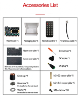 SZM-KTV400 2.1 Channel BT6.0 Papan Penguat Daya TPA3221 100W*2+200W Modul Amplifier TWS LED MIC Input Gitar Anti-howling