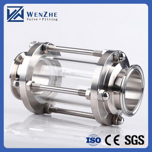 में-लाइन दृष्टि ग्लास क्लैंप के साथ अंत, फ्लो स्वच्छता सीधे दृष्टि कांच SUS316 3 इंच त्रि क्लैंप प्रकार - Product Image 6