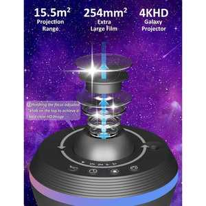 Proyector de Meteoros 13 en 1, Luz Nocturna LED Cálida, Globo de ABS y PC con Control Táctil para Dormitorio - Product Image 4