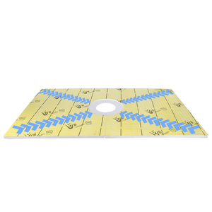 Kit <span class=keywords><strong>de</strong></span> receveur <span class=keywords><strong>de</strong></span> <span class=keywords><strong>douche</strong></span> moderne et léger en EPS 60" x 38" |   Membrane d'étanchéité pré-calculée pour drain central <span class=keywords><strong>de</strong></span> 6,3 pouces, installation facile et sûre - Product Image 5