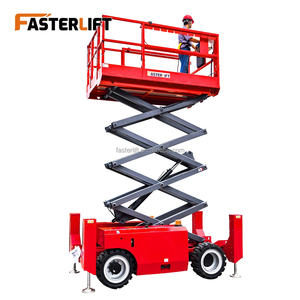 18m 모바일 FL 시저 리프트 쿠보타 디젤 엔진 1000kg 용량 자주식 고소작업대 제조업체 - Product Image 4