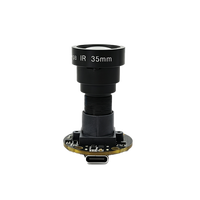 Módulo de cámara de placa redonda USB2.0 de alta velocidad, tipo C, 4K, 8MP, 35mm, F1.8, FOV estrecho, FF MF, 3840 × 2160, cámara con sensor CMOS de 1/2 pulgadas