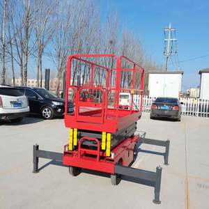 6 मीटर 8 मीटर 10 मीटर 12 मीटर 14 मीटर स्व-चालित इलेक्ट्रिक हाइड्रोलिक लिफ्ट सफाई का उपयोग बैटरी के साथ कैंची लिफ्ट - Product Image 3