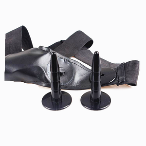 מין לביש רצועה על דילדו לסבית נשית אוננות כוס נרתיק עור כפול מציאותי דילדואים תחתוני סקס צעצועי אישה - Product Image 4