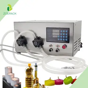 Desktop Small Liquid Oil Beverage Milk Cosmetic Perfume Hot Candle Wax Filling Machine Water Filler with Heating Barrel