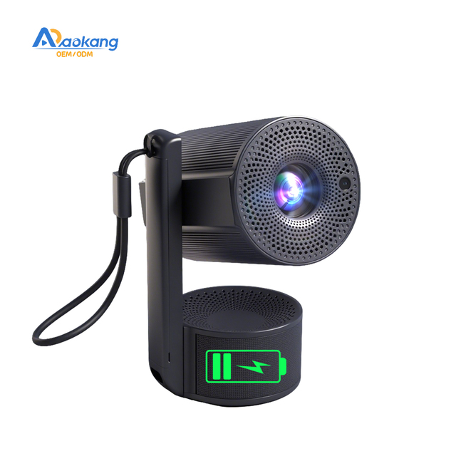 Outdoor 15600 MAh Rechargeable Mini Proyector Support 4K 250ANSI Portable Smart Android Game Video Projector Build-in Battery