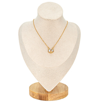 Collar gargantilla chapado en oro NYH, accesorios para el cuello al por mayor, collar con colgante geométrico de piedra lunar, ojo de gato y ópalo