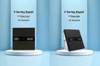 Interrupteur intelligent Tuya Zigbee avec écran LED LCD, contenu texte modifiable à tout moment, version double commande intelligente sans risque d'incendie