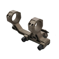 Support de lunette de 34 mm avec plaque de montage optique à 12 heures pour T1 T2, base de point rouge, hauteur de ligne centrale de 1,93 po