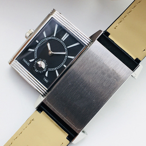 Montre rectangulaire réversible haut de gamme pour homme, style géométrique Art Déco - Product Image 4