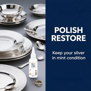 Timesrui 60g/chai bạc đánh bóng Cleaner an toàn bảo vệ rỉ sét bảo vệ hóa chất ngăn chặn xỉn màu tăng cường tỏa sáng cho đồ trang sức - Product Image 2