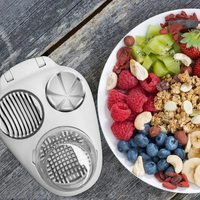Éplucheur manuel 3-en-1 en acier inoxydable pour aliments, outil de cuisine domestique sûr