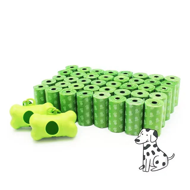 Bán buôn nhiều sự lựa chọn giá cả phải chăng dễ thương Pet poop Túi tùy chỉnh phân hủy sinh học tinh bột ngô Dog poop Túi