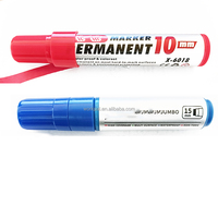 Non effaçable 10mm marqueur stylo Oblique orteil affiche marqueur personnalisé couleur Art tissu plastique Permanent 3 couleurs clé marque