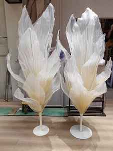 قطعة مركزية فاخرة على شكل زهرة نارية K45 بطول 1.5 متر، قطعة مركزية عملاقة من الأورجانزا لتزيين حفلات الزفاف والخلفيات وفعاليات الحفلات - Product Image 2