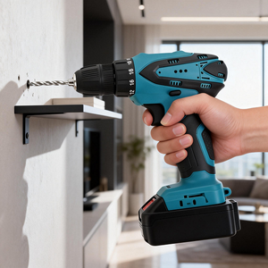 Taladro Inalámbrico NSCD - Herramienta Eléctrica <span class=keywords><strong>de</strong></span> Velocidad Variable para Bricolaje con 1 Batería y 1 Cargador |   Uso Doméstico - Product Image 4