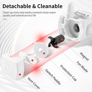Pompe de fontaine à eau pour animaux de compagnie 5V 1A DC submersible alimentée par USB, boîtier en plastique, utilisation sur bureau - Product Image 4