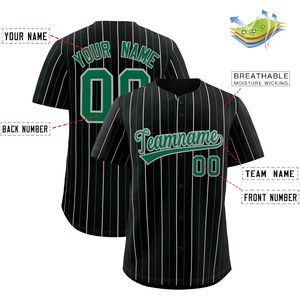 Camiseta de béisbol personalizada con rayas, unisex, transpirable, con botones, nombre personalizado, número, nombre del equipo 00 - Product Image 2