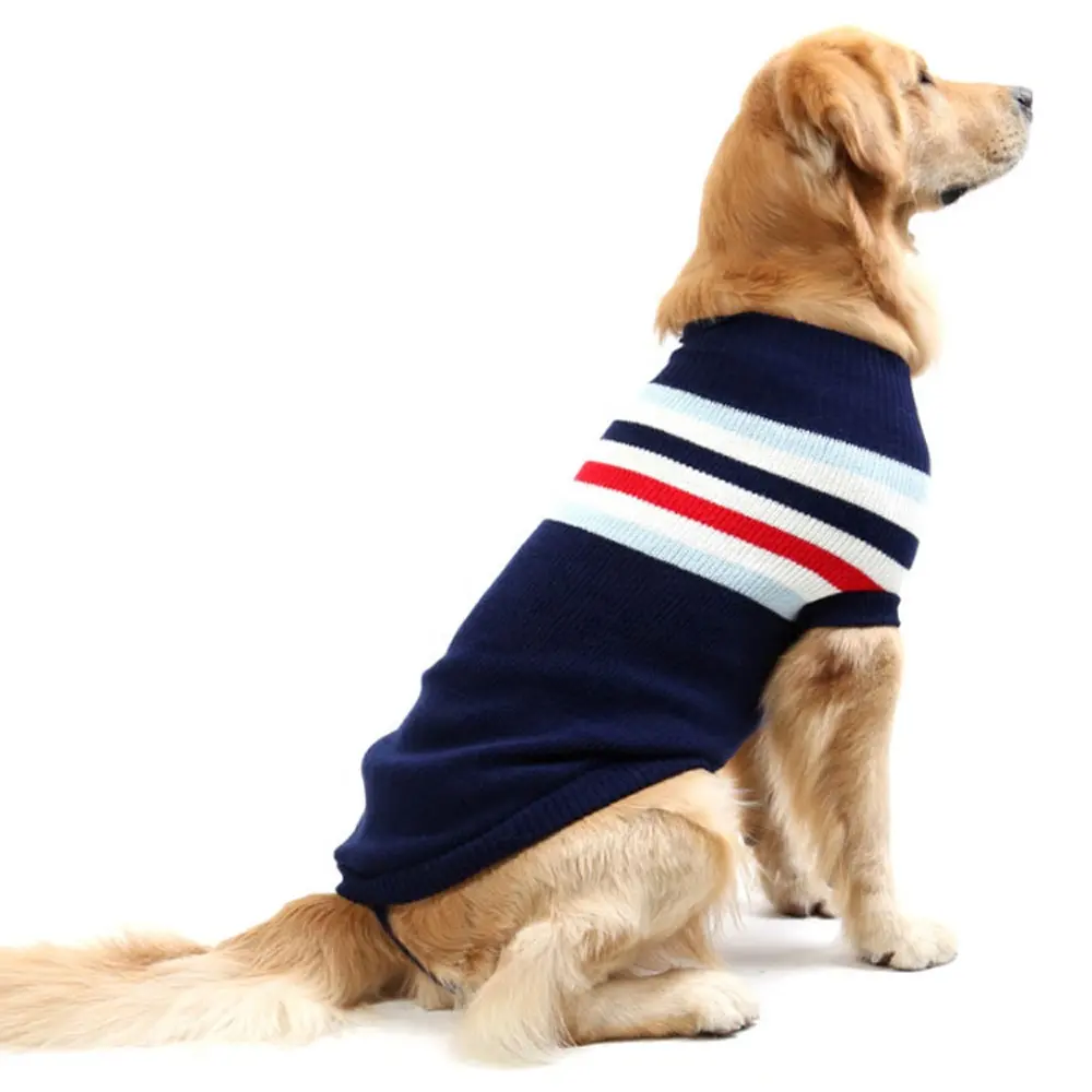개 스웨터 레드 개 스웨터 소녀 풀오버 니트 따뜻한 애완 동물 스웨터 가을 겨울
