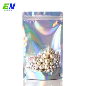 Factory Supplier Aluminum Foil Pouches Bag Custom Design Aluminum Foil Pouch Quad Sealed Christmas Candy Bag