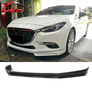 Fits For Mazda 3 17-18 MK Style Front Bumper Lip Spoiler <b>Splitter</b> Chin Unpainted ABS Auto Parts Automotive Accessories - Product Image 1