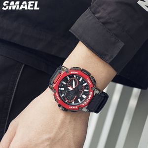 Reloj Deportivo Digital LED SMAEL 8047 para Hombre, Correa de Plástico, Resistente al Agua, Reloj de Cuarzo Digital de Moda para Hombre - Product Image 4